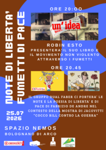 NOTE DI LIBERTA', FUMETTI DI PACE